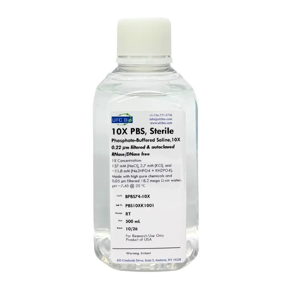 10X PBS (Phosphate Buffered Saline) - 500 mL - ufcbio
