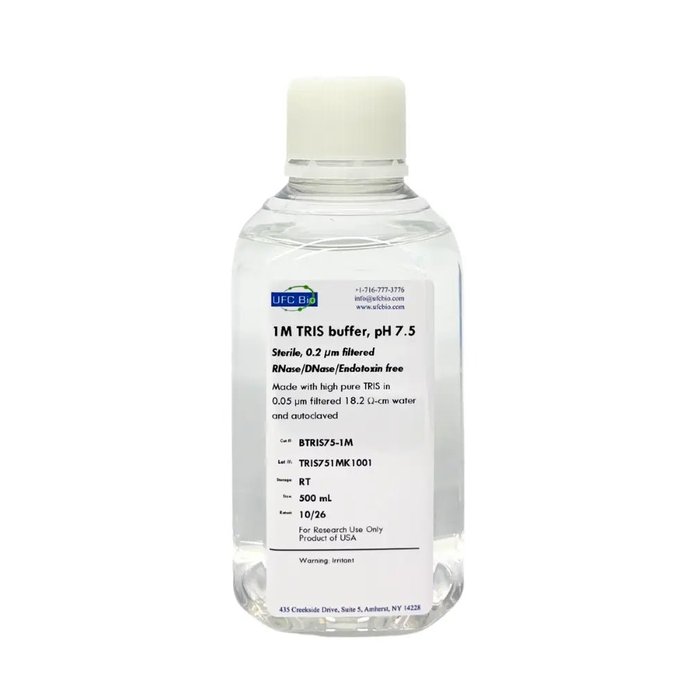 1M Tris Buffer, pH 7.5 - 500 mL - ufcbio