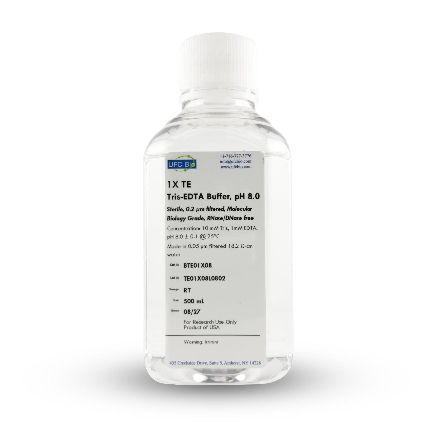 1X TE (Tris-EDTA) Buffer, 500 mL