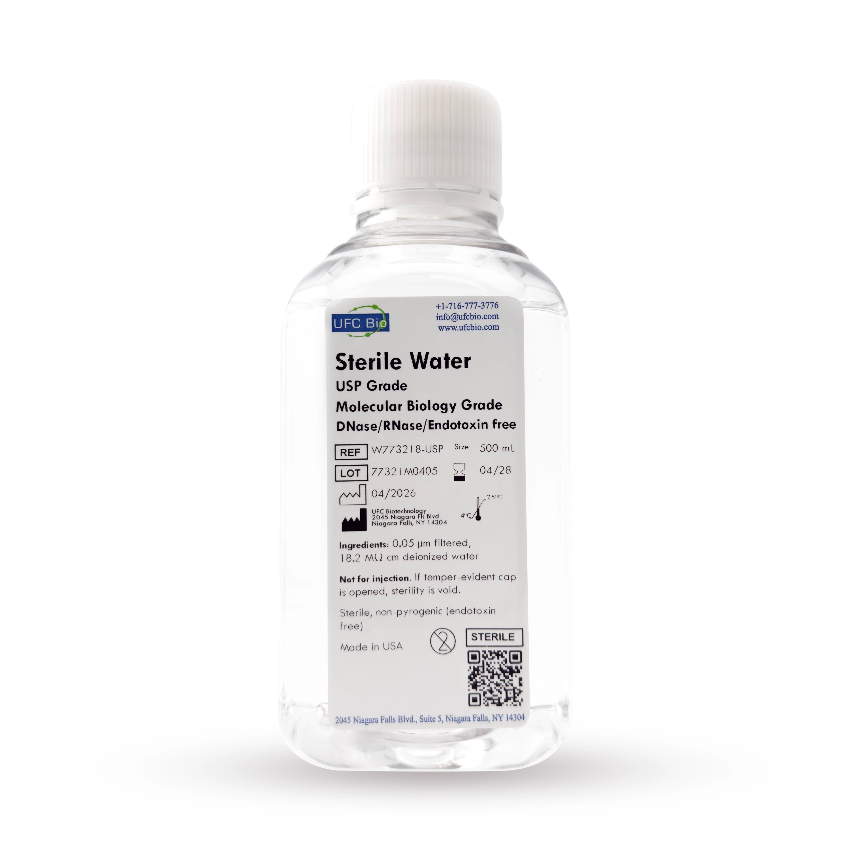 Sterile Water USP, Ultra Pure Grade | RNase/DNase Free