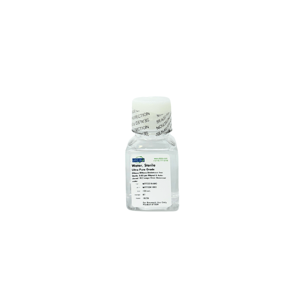 125ML Sterile Water – Ultra Pure Grade - UFC BIO