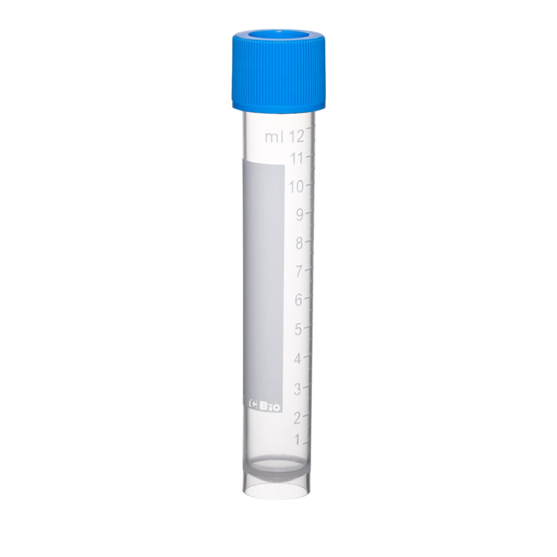 14mL Transport/Culture Tube, 16 × 100mm, Translucent, with screw cap, white printed graduations, sterile - 1000 Tubes
