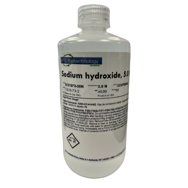 5.0N Sodium Hydroxide (NaOH) - 500 mL