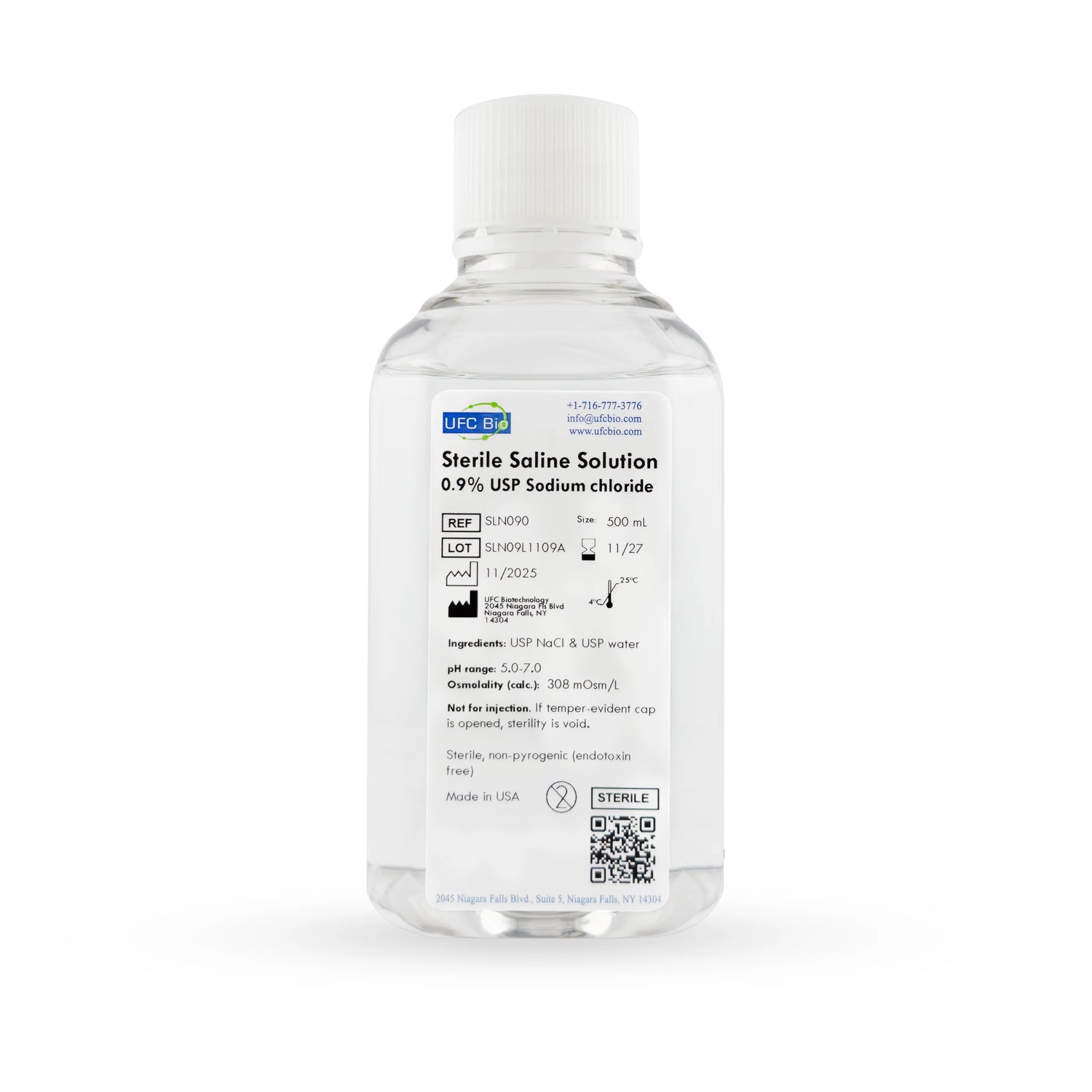 UFC BIO 125ML 0.9% Sterile Saline Solution in a 4-pack