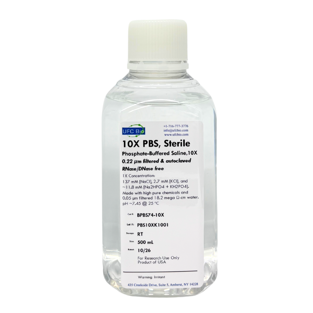 10X PBS (Phosphate Buffered Saline) - 500 mL