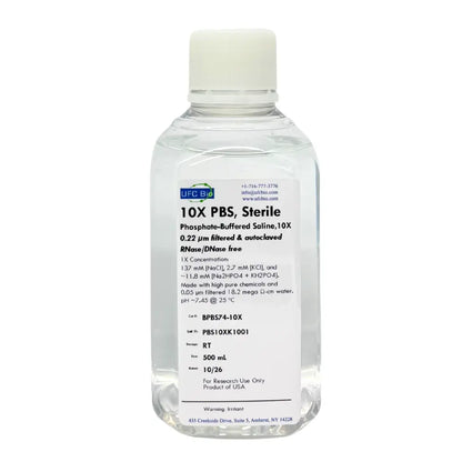 10X PBS (Phosphate Buffered Saline) - 500 mL - ufcbio