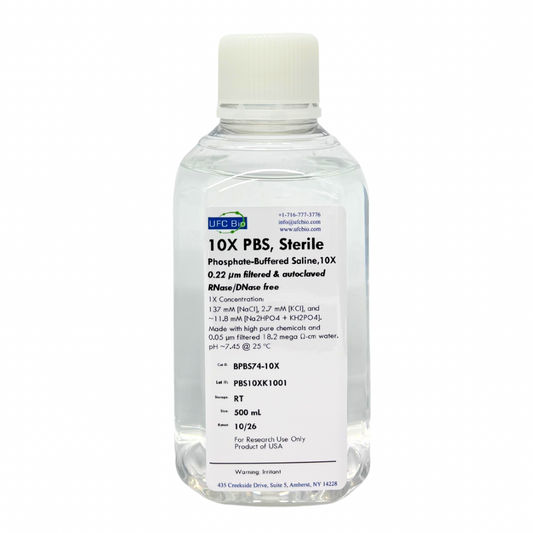 10X PBS (Phosphate Buffered Saline) - 500 mL