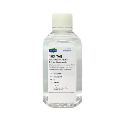 10X TAE Buffer (Tris Acetate EDTA) - 500 mL - ufcbio