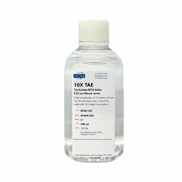 10X TAE Buffer (Tris Acetate EDTA) - 500 mL