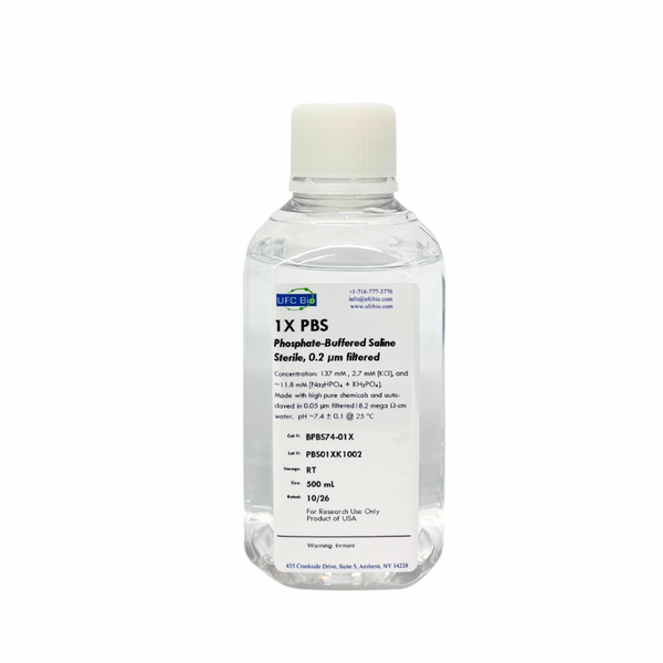 1X PBS (Phosphate Buffered Saline) - 500 mL