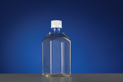 30mL PETG Square Media Bottles, Sterile, double bagged small pacakging, 5/pk, 40/cs - ufcbio