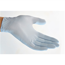 Nitrile gloves with oats extractions, powder free, a patented coating recognized by the FDA as a skin protectant - ufcbio