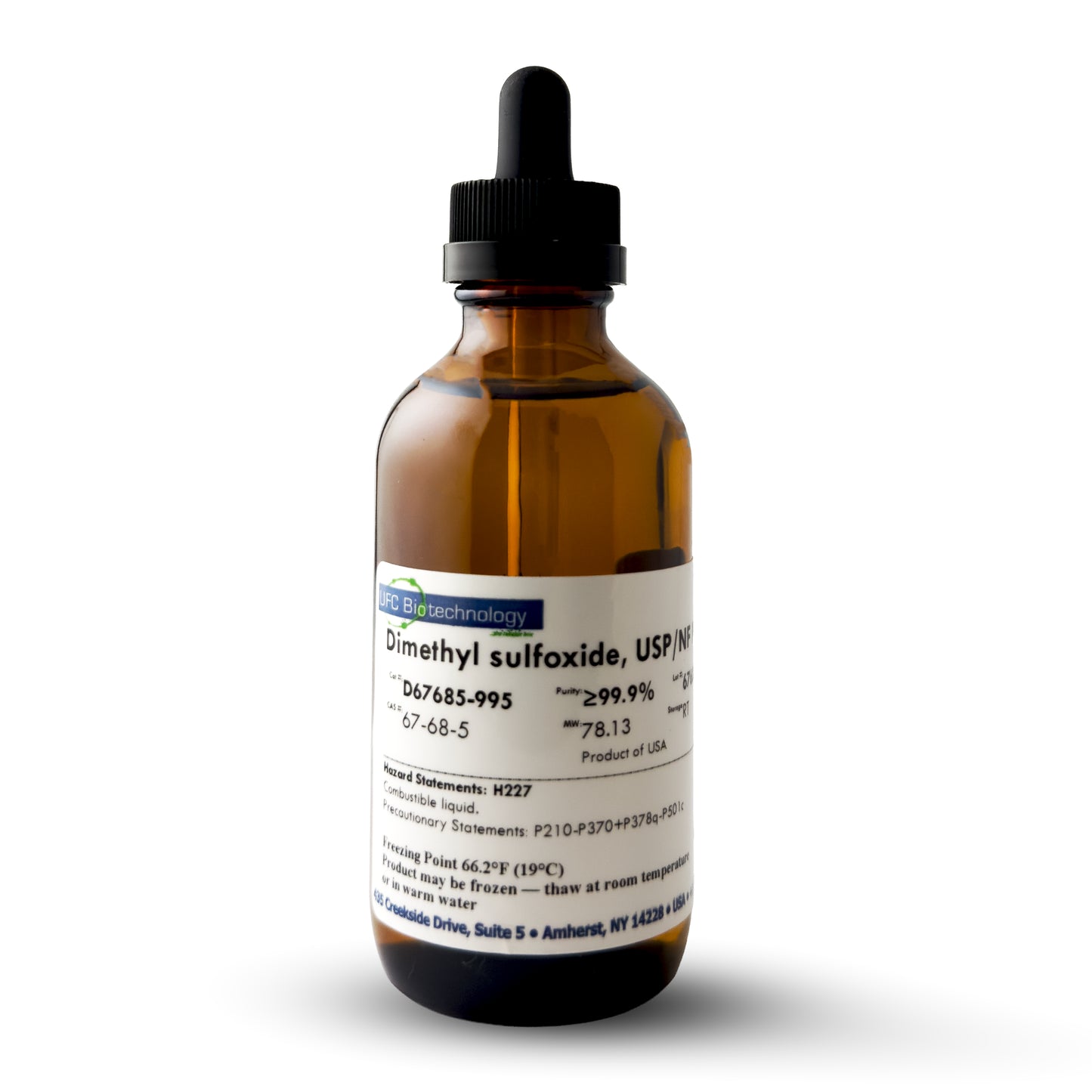 99.9%+ DMSO, USP/NF/ACS Pharma Grade