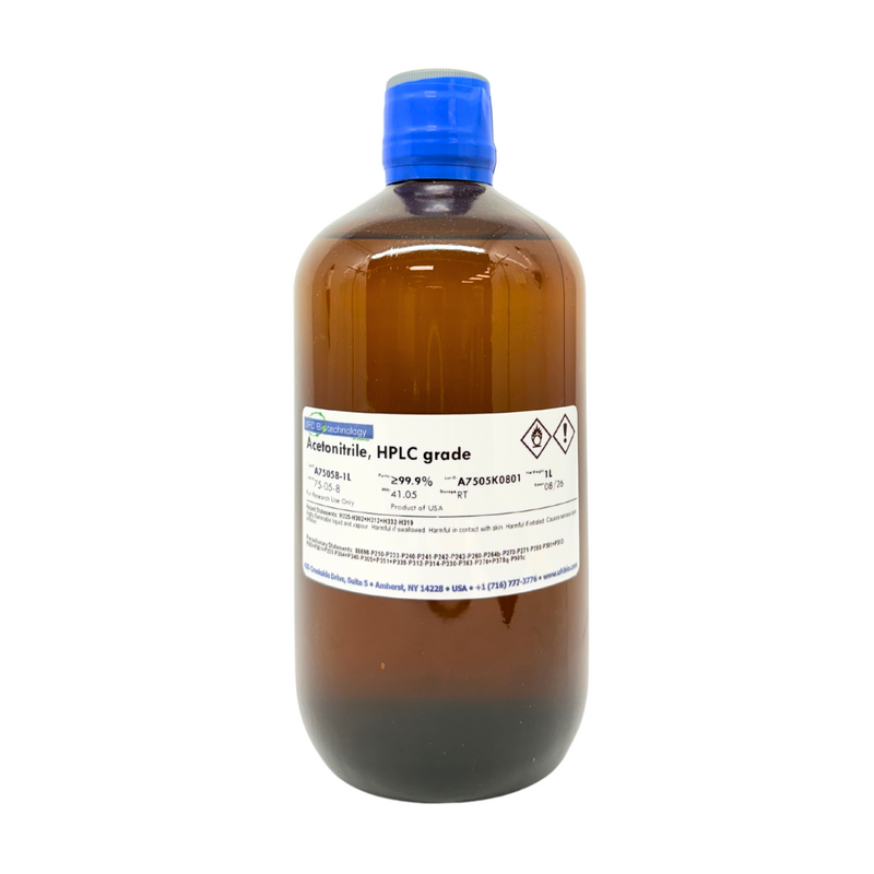 Acetonitrile, HPLC Grade, 99.9+% Pure - 1L