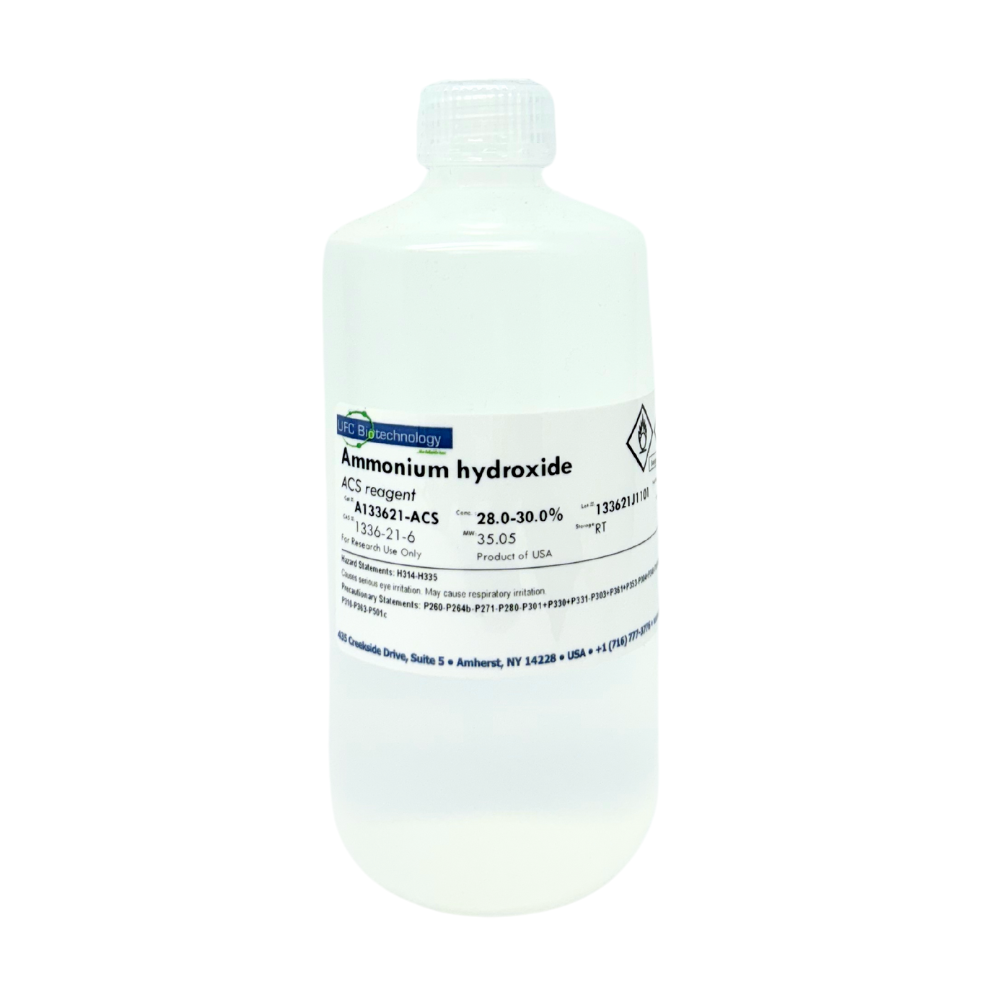 Ammonium Hydroxide Solution, 28-30% - ACS Grade - 500mL - ufcbio