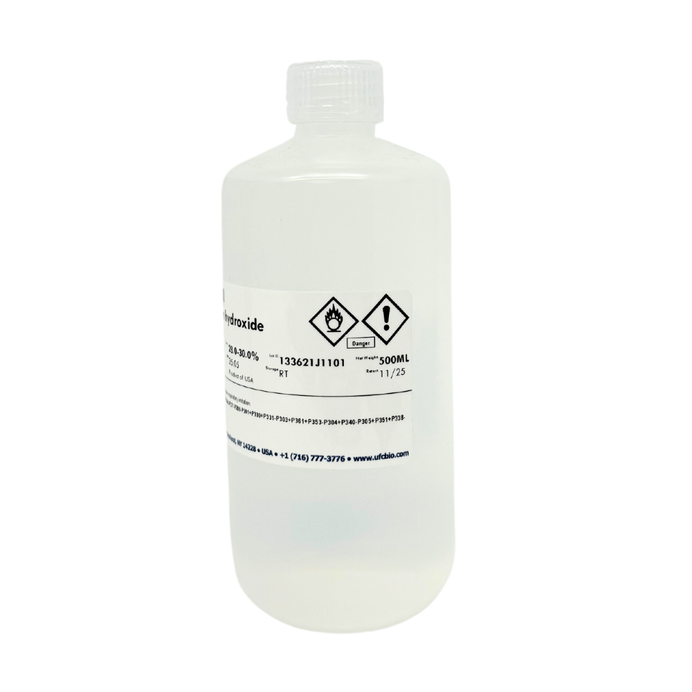 Ammonium Hydroxide Solution, 28-30% - ACS Grade - 500mL - ufcbio