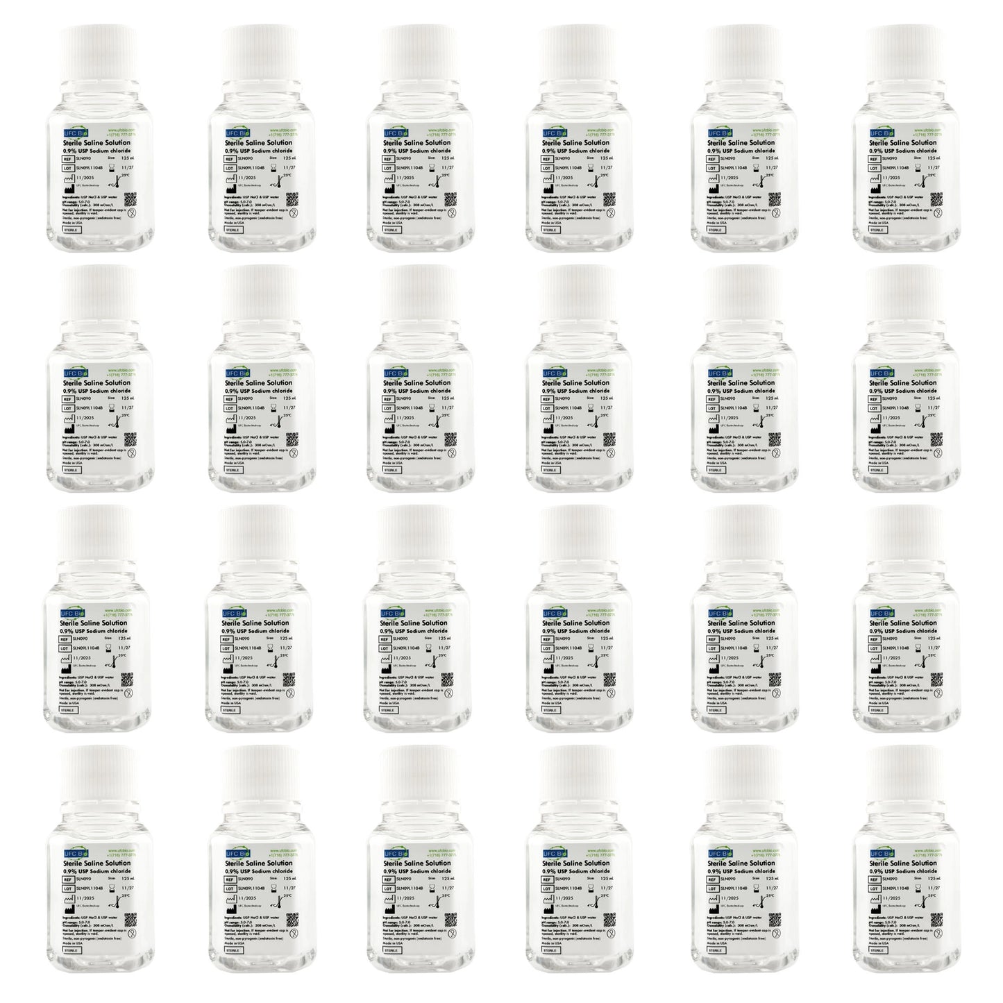 Sterile Saline Solution, 0.9% - USP Grade - RNase/DNase Free - 500 mL