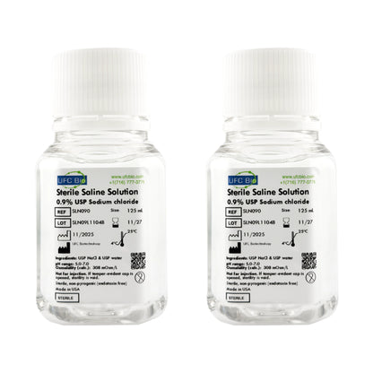Sterile Saline Solution, 0.9% - USP Grade - RNase/DNase Free - 500 mL