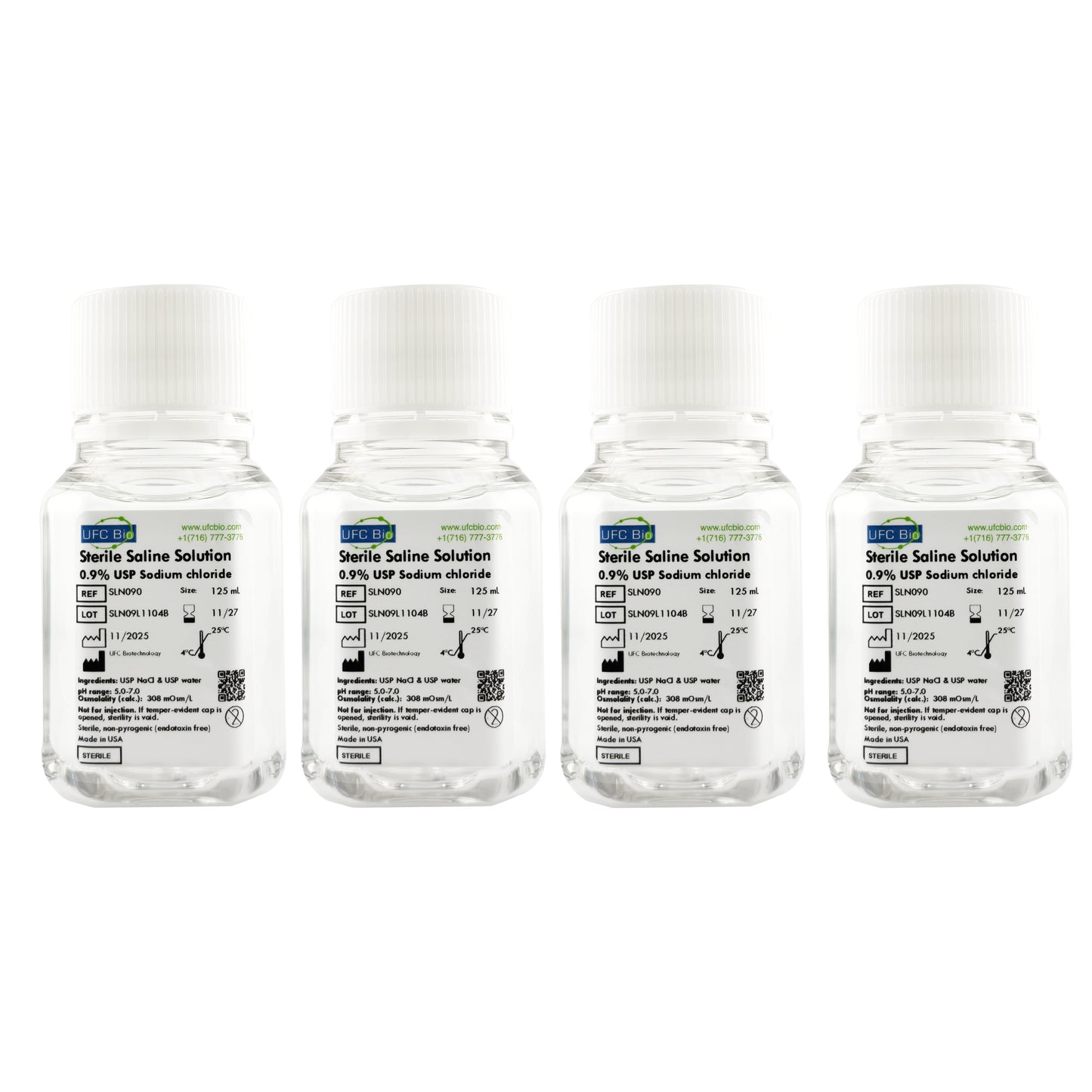 Sterile Saline Solution, 0.9% - USP Grade - RNase/DNase Free