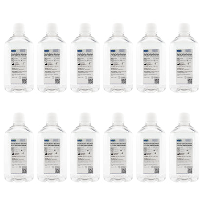 Sterile Saline Solution, 0.9% - USP Grade - RNase/DNase Free - 500 mL