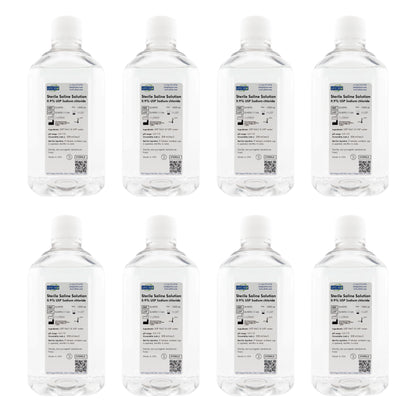 Sterile Saline Solution, 0.9% - USP Grade - RNase/DNase Free - 500 mL