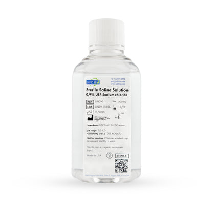 Sterile Saline Solution, 0.9% - USP Grade - RNase/DNase Free