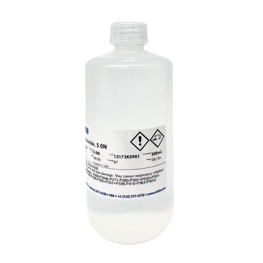 5.0N Sodium Hydroxide (NaOH) - 500 mL - ufcbio