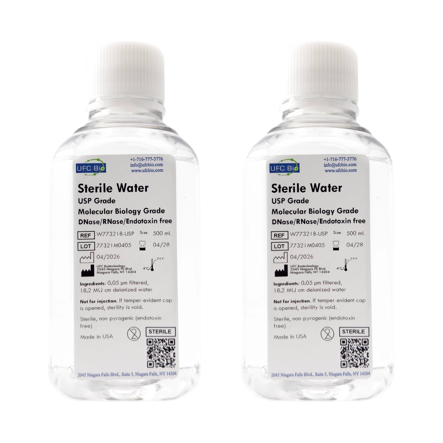 Sterile Water USP, Ultra Pure Grade | RNase/DNase Free