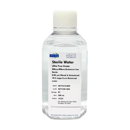Sterile Water – Ultra Pure Grade - UFC BIO -500ML