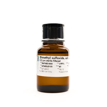 UFC BIO Bottle of Dimethyl sulfoxide with a label on a white background