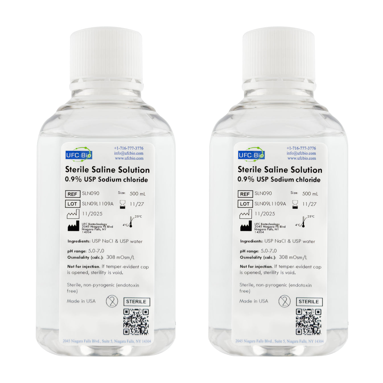 0.9% Sterile Saline Solution | UFC BIO – UFCBIO