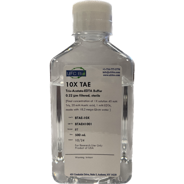 10X TAE Buffer (Tris Acetate EDTA) - 500 mL