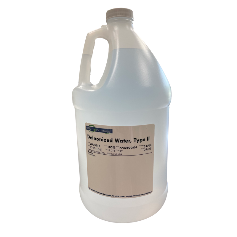 UFCBio Deionized Water (Type II) - Demineralized Water (1 Gallon) - Made in  USA