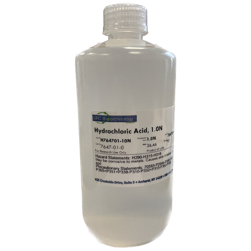 HCl (Hydrochloric Acid), 1N - 500mL