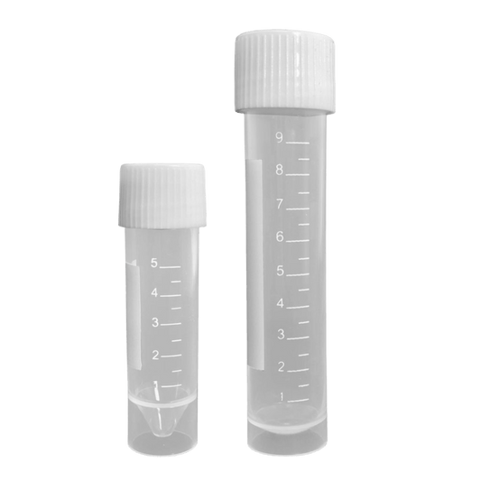 Transport/Mailing Tubes w/ attached screw - cap, sterile - 10 bags of 100 tubes (1000 Tubes) - ufcbio